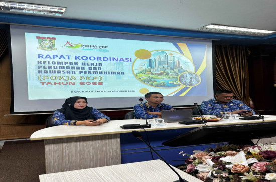 PERKUAT SINERGI, PERKIM KAMPAR GELAR RAPAT KOORDINASI POKJA PKP BERSAMA DLH DAN DINAS KESEHATAN